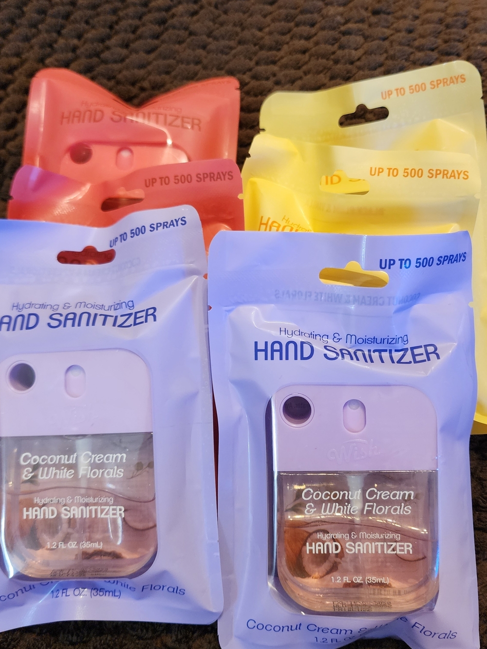 6 Pk Wish Hand Sanitizer Spray Brand New.